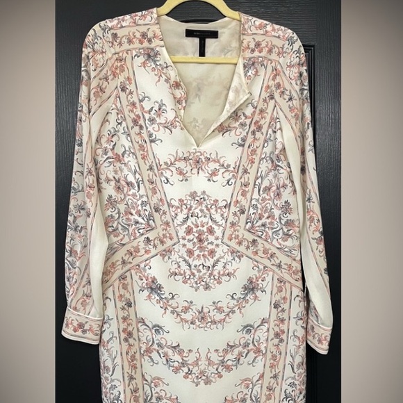 BCBGMaxAzria dress Freya scarf print tunic dress formal dress XS extra small - Picture 11 of 11